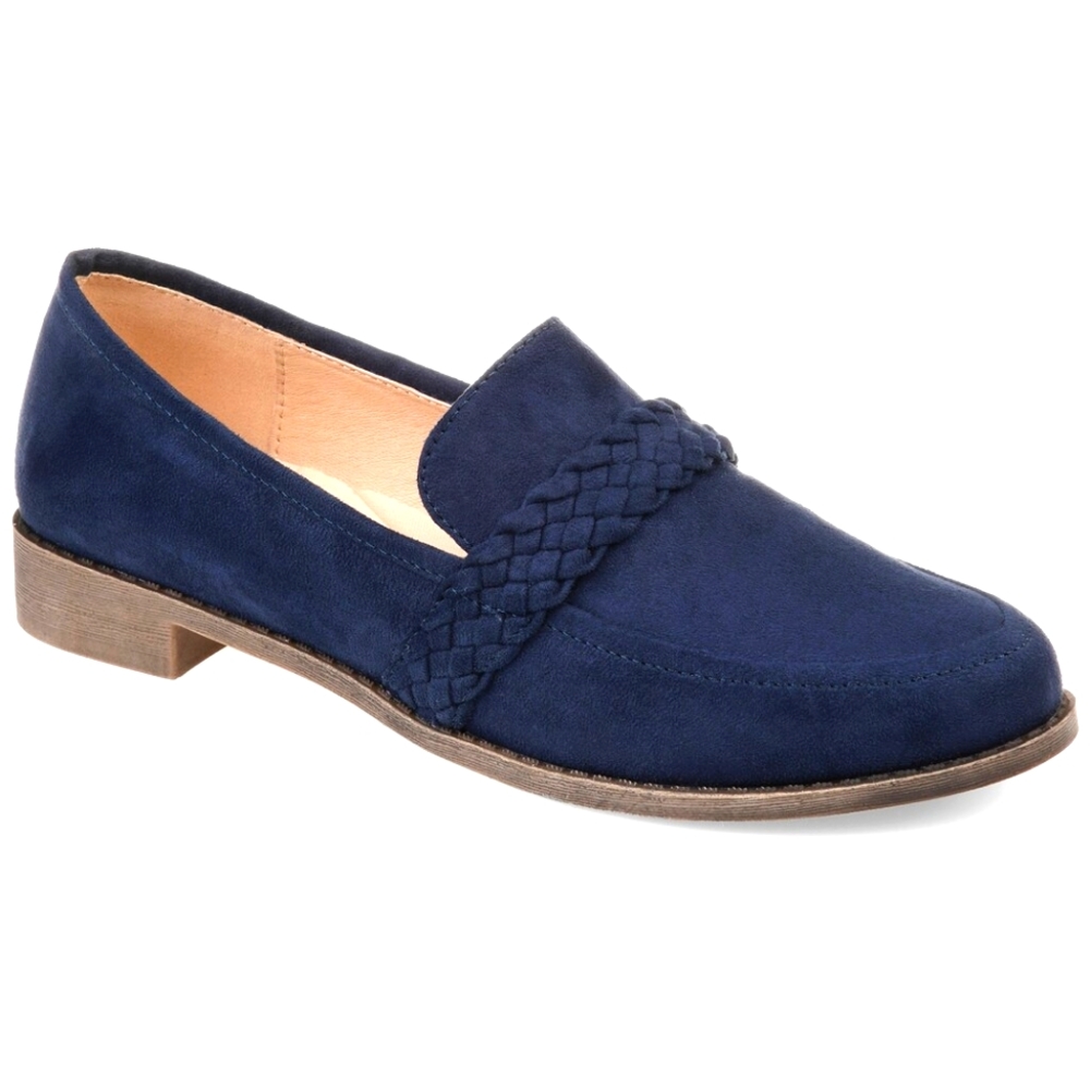 Journee Collection Hilari Women's Comfort Loafers Blue, Size 6 brand new